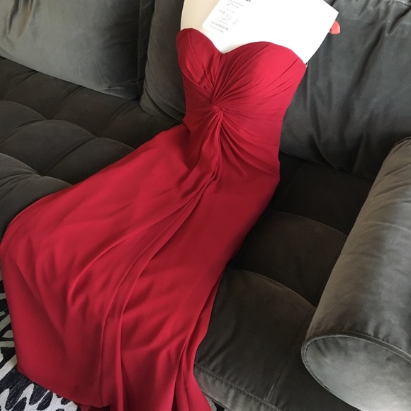 Bill Levkoff Style 484 sz 6, Cranberry - Picture 1 of 6